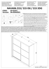 Forma Ideale NAVARA 215 UP 01071 Instrucciones De Montaje