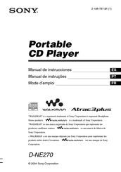 Sony WALKMAN Atrac3plus D-NE270 Manual De Instrucciones