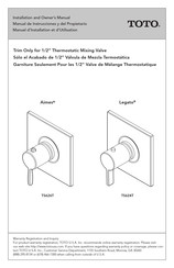 Toto Aimes TS626T Manual De Instrucciones Y Del Propietario