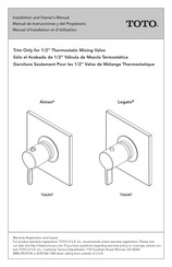 Toto Legato TS624T Manual De Instrucciones Y Del Propietario