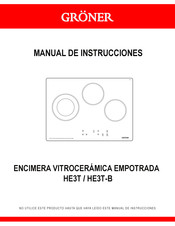 Gröner HE3T-B Manual De Instrucciones