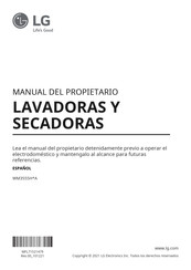 LG WM3555HA Serie Manual Del Propietário