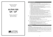 Unitek ALPHA 500 ipF Manual Del Usuario