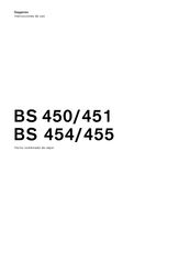 Gaggenau BS 451 Instrucciones De Uso