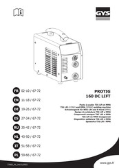 GYS PROTIG 160 DC LIFT Manual De Instrucciones