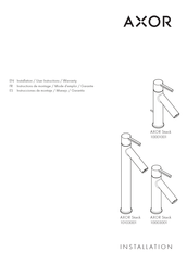 Axor Starck 10003001 Instrucciones De Montaje / Manejo / Garantía