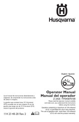 Husqvarna 97045870100 Manual Del Operador