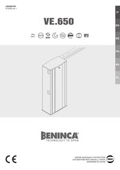 Beninca VE.650 Manual