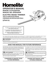 Homelite UT44110 Manual Del Operador