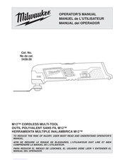 Milwaukee 2426-20 Manual Del Operador