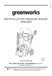 GreenWorks Pro GPW 2003 Manual Del Propietário