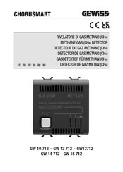 Gewiss CHORUSMART GW 13 712 Manual Del Usuario