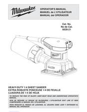 Milwaukee 6020-21 Manual Del Operador