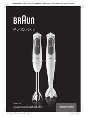 Braun MultiQuick 3 4192 Manual Del Usuario