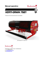 Redexim VERTI-DRAIN 7521 Manual Operativo