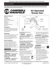 Campbell Hausfeld TL103700AV Manual De Instrucciones