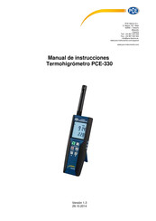PCE PCE-330 Manual De Instrucciones