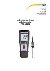 PCE Instruments PCE-VT 204 Instrucciones De Uso