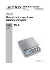 KERN&SOHN KERN FOB-S Serie Manual De Instrucciones