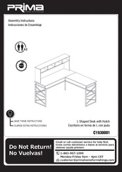 Prima C1930001 Instrucciones De Ensamblaje
