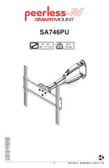 peerless-AV SMARTMOUNT SA746PU Manual De Instrucciones