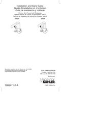 Kohler K-6334 Guía De Instalación Y Cuidado