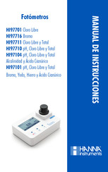 Hanna Instruments HI97104 Manual De Instrucciones