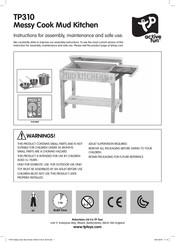 TP Toys Messy Cook Mud Kitchen Instrucciones De Montaje