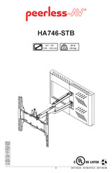 peerless-AV HA746-STB Manual De Instrucciones