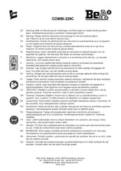 BEA COMBI-229C Manual De Instrucciones