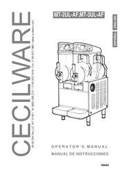 Cecilware MT-3UL-AF Manual De Instrucciones