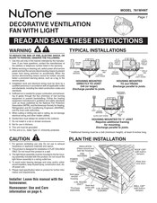 NuTone 781WHNT Manual De Instrucciones