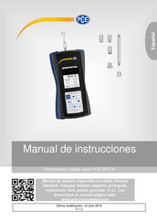 PCE Instruments PCE-DFG NF 50K Manual De Instrucciones