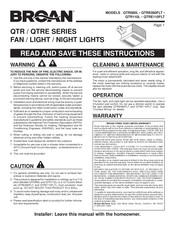 Broan QTRE080FTL Instrucciones
