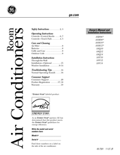 GE ASQ10AL Manual Del Propietario E Instrucciones De Instalación