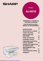 Sharp AJ-6010 Guía De Instalación Y Manual De Funcionamiento