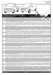 ECS Electronics VW-252-B1 Instrucciones De Montaje