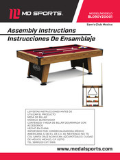 MD SPORTS BL090Y20001 Instrucciones De Ensamblaje