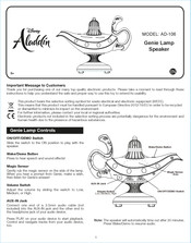 eKids Disney Aladdin AD-106 Manual De Instrucciones