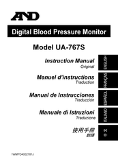 A&D UA-767S Manual De Instrucciones