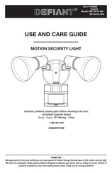 Defiant DFI-5415-BK Guía De Uso Y Cuidado