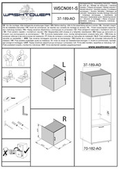 WASHTOWER WSCN061-S 37-189-AO Instrucciones De Montaje