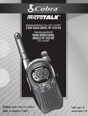 Cobra microTALK PR 1050 WX Instrucciones Operativas