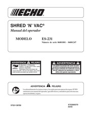 Echo SHRED 'N' VAC ES-231 Manual Del Operador