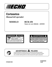 Echo HCR-150 Manual Del Operador