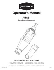 GreenWorks ABA51 Manual Del Operador