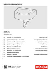 Franke SIRW24D Instrucciones De Montaje Y Servicio