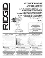 RIDGID R87112 Manual Del Operador