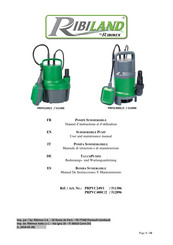 Ribimex Ribiland PRPVC249/1 Manual De Instrucciones Y Mantenimiento