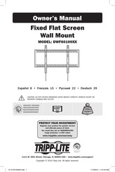 Tripp-Lite DWF60100 Serie Manual Del Propietário